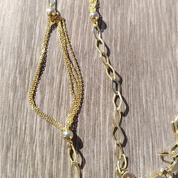 Sterling Silver necklace with 14k gold overlay - Picture 3 of 4